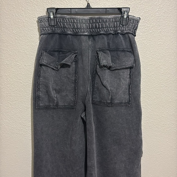 Free People Movement Utility Mineral Pull On Cargo Wide Leg Pants - Picture 6 of 7